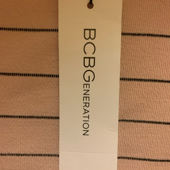 NWT BCBG Generation Light Pink Striped Skirt Set Size M - Picture 7 of 9